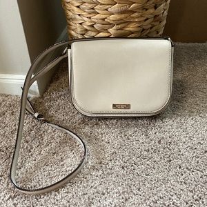 Kate Spade cream leather crossbody purse